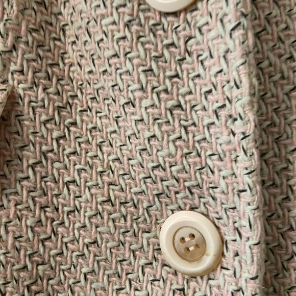 Pink herringbone coat - Picture 2 of 5